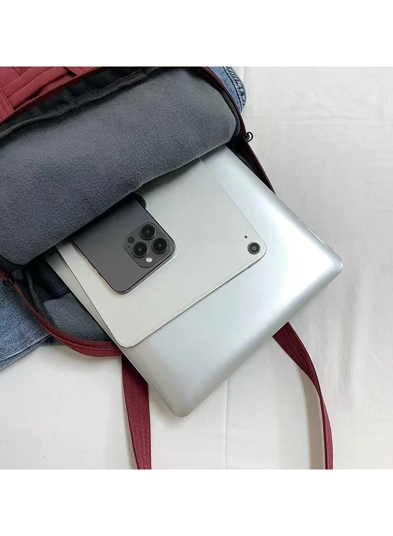 Shoulder Laptop and MacBook Business Bag (15.6) Inch, Ideal for Travel and Work, Waterproof and Drop Resistant, Simple Handbag and Oxford Cloth Fabric for Men and Women 41*29*5 cm  - Image 5