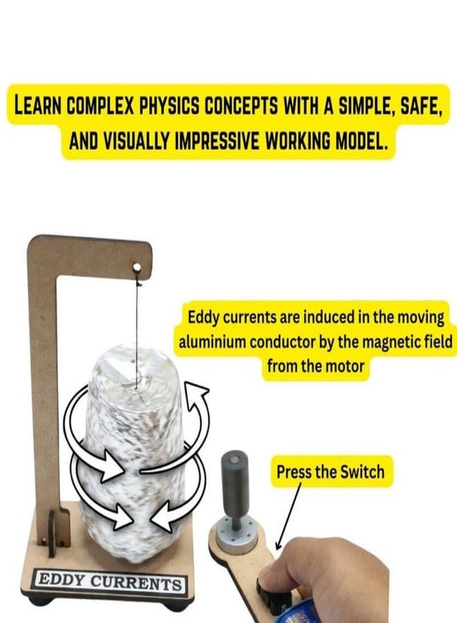 ESPtronics STEM Learning Activity Electromagnetic Induction Science Project Kit Working Model DIY Eddy Currents Physics Educational Experiment for School Kids and Class 12 Students - Image 3