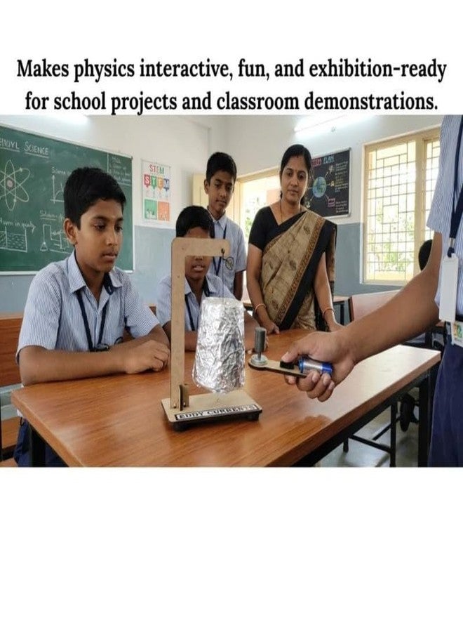 ESPtronics STEM Learning Activity Electromagnetic Induction Science Project Kit Working Model DIY Eddy Currents Physics Educational Experiment for School Kids and Class 12 Students - Image 4