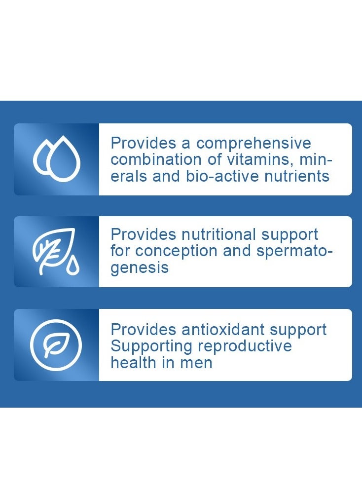 Wins Town Male Fertility Tablet For Reproduction Supplement  Regulating Hormones  60 Tablets - Image 2