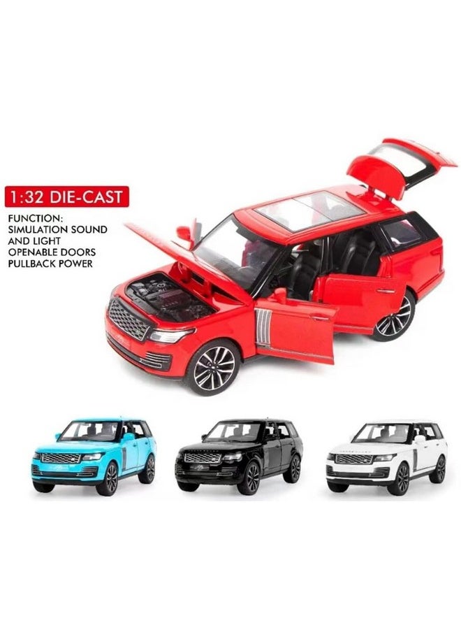 Sky Tech Sky Tech® Range Rover SUV Car 1:32 Scale Model Car Exclusive Alloy Metal Pull Back Die-cast Car Metal Pullback Toy car with Openable Doors & Light Music Best Gifts Toys Kids【Colors as Per Stock】  - Image 2