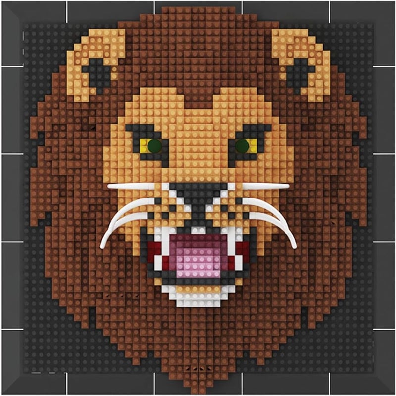 BDYDT Wall Art Lion Building Blocks Set; A Wall Decor Set for Adults Who Love Creative Hobbies(1700+ Pieces) Suitable for Adults - Image 2