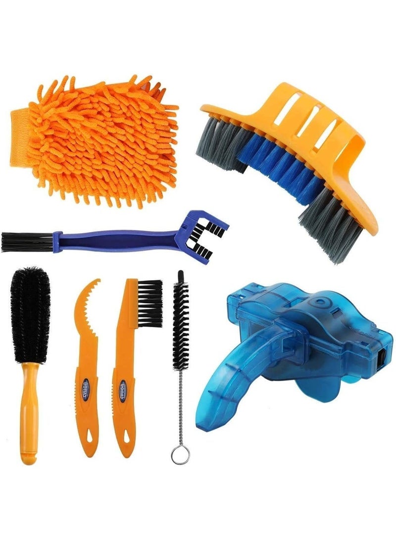 jaexest 8-Piece Bike Cleaning Kit – Professional Bicycle Cleaning Tools Set with Brush Set for Chain, Cassette, Derailleur & Frame – Ideal for Mountain & Road Bike Maintenance - Image 2