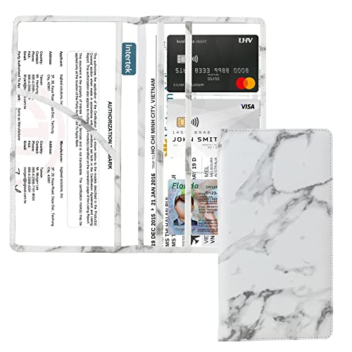 Dalueery.H Car Registration and Insurance Holder Registration and Insurance Card Holder Car Essentials for Women(White) - Image 4