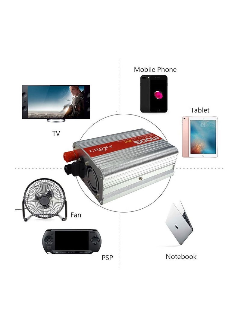 Crony 500W Car Power Inverter DC12V to AC 220V Inverter - Image 4