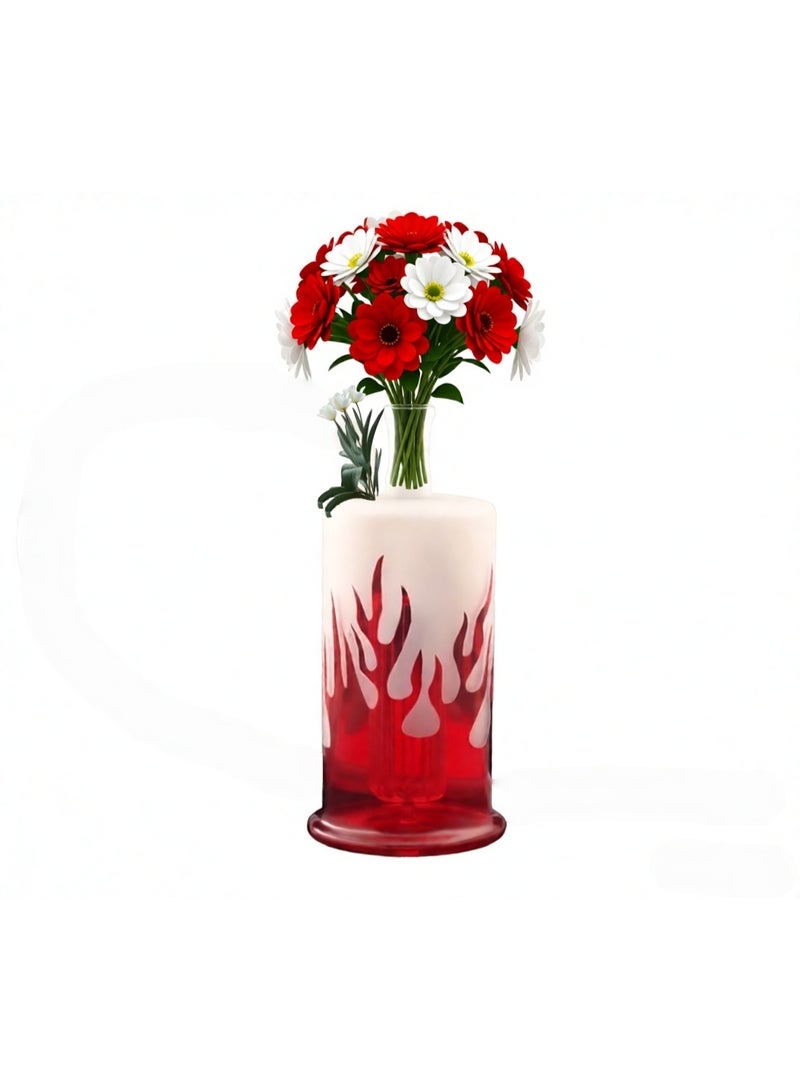 Premium Heat Resistant Glass Oil Lamp, Glass Vase Bottle Medical Grade High Borosilicate Material for Long lasting Use Glass Vase