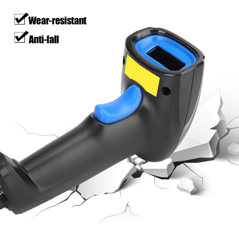 1D Code Scanner: Ergonomic Non-Slip Handle, IP54 Protection, ABS Shell - 300 Times/Second High Speed Laser Barcode Reader for Warehouse, Retail and Inventory Management - Image 3
