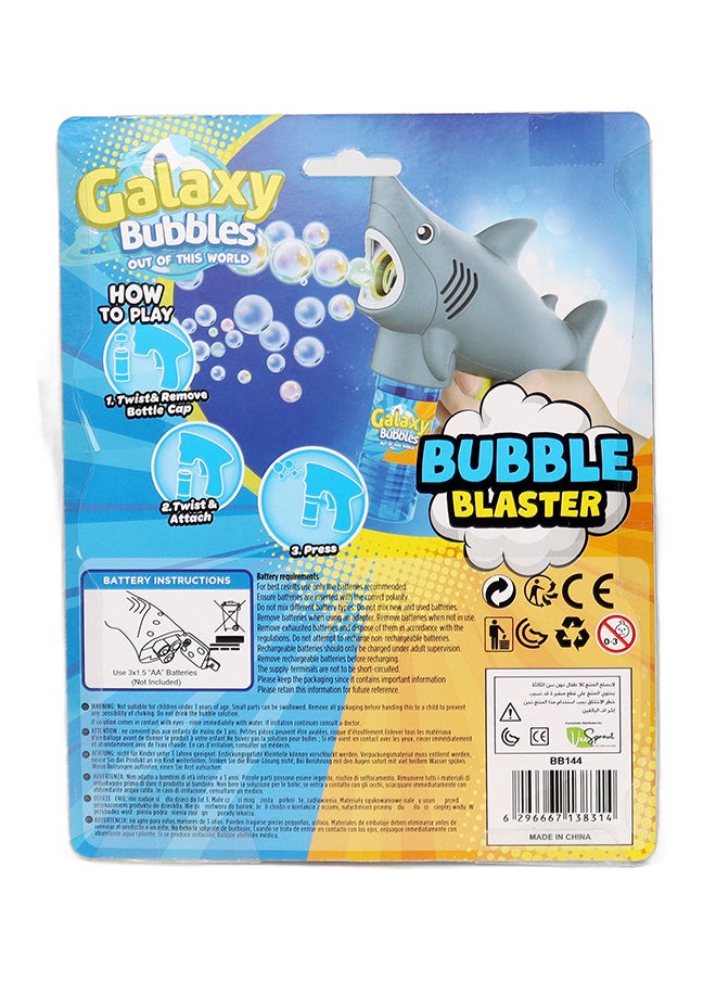 Galaxy Bubbles No Leaking Shark  Bubble Shooter  With 56ml Bubblesolution , 3 Aa Batteries Not Included  - Image 5