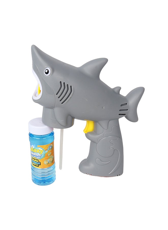 No Leaking Shark  Bubble Shooter  With 56ml Bubblesolution , 3 Aa Batteries Not Included