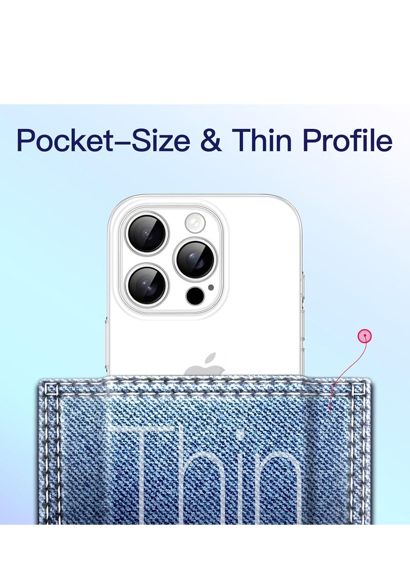 Raxoom Ultra Slim (0.35mm Thin) Clear Case for iPhone 16 Pro 6.3 Inch â€“ Camera Lens Full Protection, Lightweight Transparent PP Hard Minimalist Cover (Clear) | Anti-Fingerprint & Non-Yellowing - Image 5