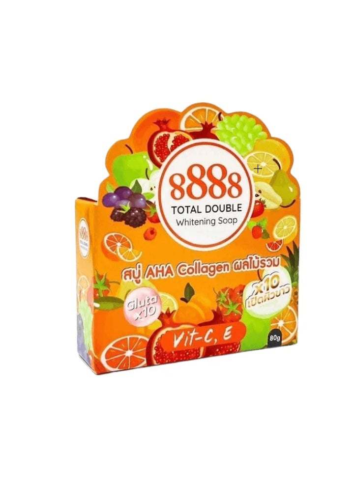 8888 Total Double Whiteing Soap Aha Collagen - Image 1