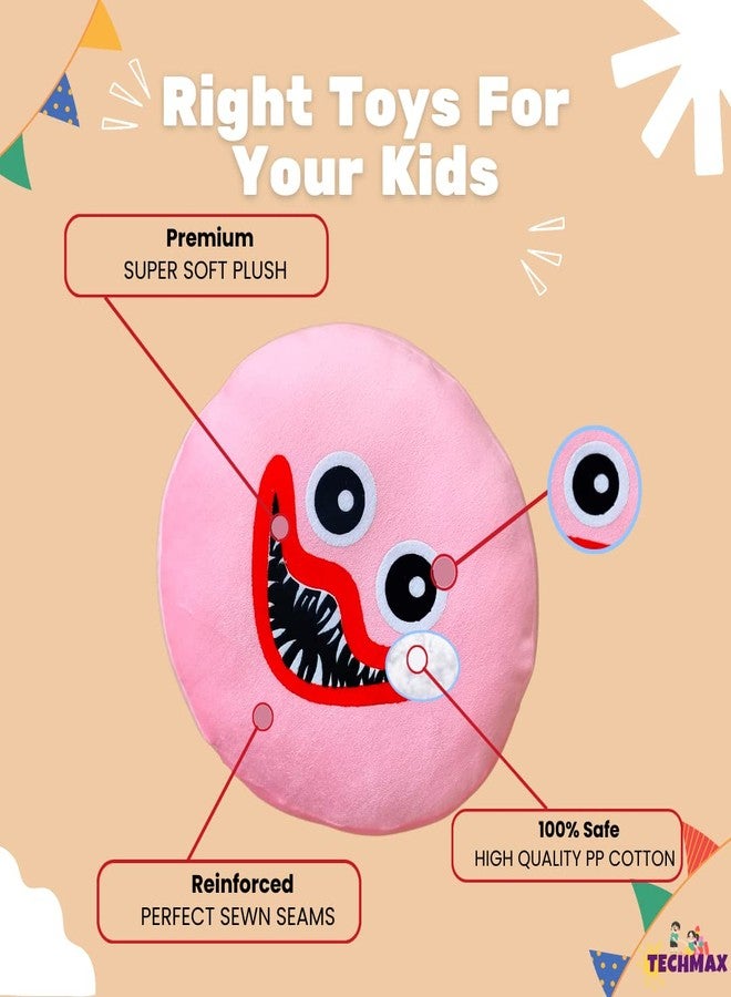 TechMax Solution Plush Pillow Soft Hugging Pillow Stuffed Animal Pillow Cute Monster Sleeping Throw Pillow Gift for Kids - Image 3