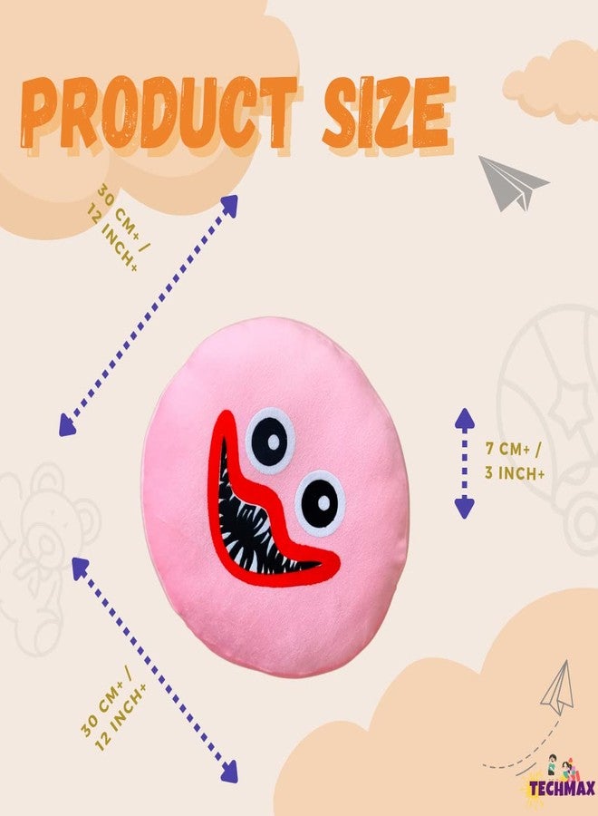 TechMax Solution Plush Pillow Soft Hugging Pillow Stuffed Animal Pillow Cute Monster Sleeping Throw Pillow Gift for Kids - Image 2