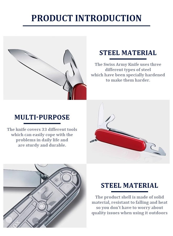 Multi-functional combination tools  portable tool with 33 functions, suitable for various scenarios such as outdoor activities, rock climbing, and other outdoor adventures.  - Image 3