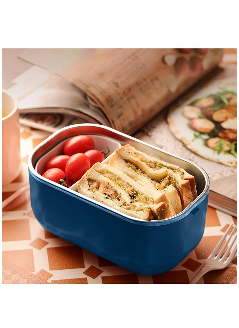 SMILEE Electric Lunch Box, Stainless Steel Heating Bento Box Easy to Clean and Leak-Proof, Portable Food Container for Office and School - Image 4