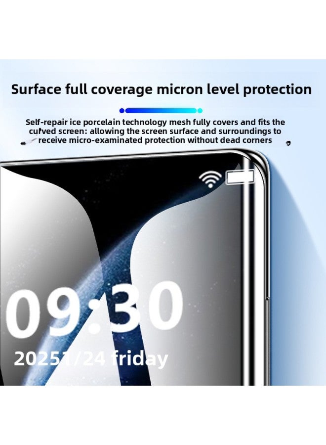 For huawei Mate70pro/60 Ice Porcelain Tempered Film Dust-free Cabin Nova13/12 Mobile Phone Film Pura70/60-Color:[ultra-clear Ceramic Membrane] Naked Membrane Without Artifact★Special Shooting For Repurchase-Size:For huawei Mate 40 Pro+  - Image 5