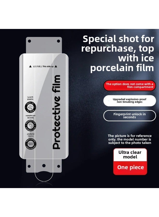 For huawei Mate70pro/60 Ice Porcelain Tempered Film Dust-free Cabin Nova13/12 Mobile Phone Film Pura70/60-Color:[ultra-clear Ceramic Membrane] Naked Membrane Without Artifact★Special Shooting For Repurchase-Size:For huawei Mate 40 Pro+  - Image 1