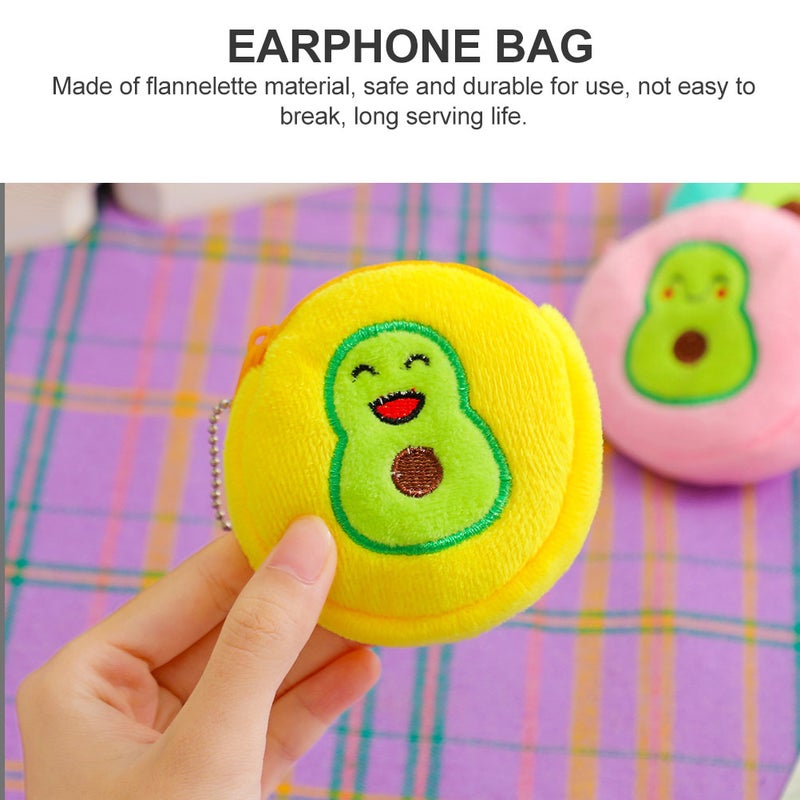 4Pcs Cartoon Earphone Bag Storage Pouch Bag for Kids Girls Teens Women - Image 3