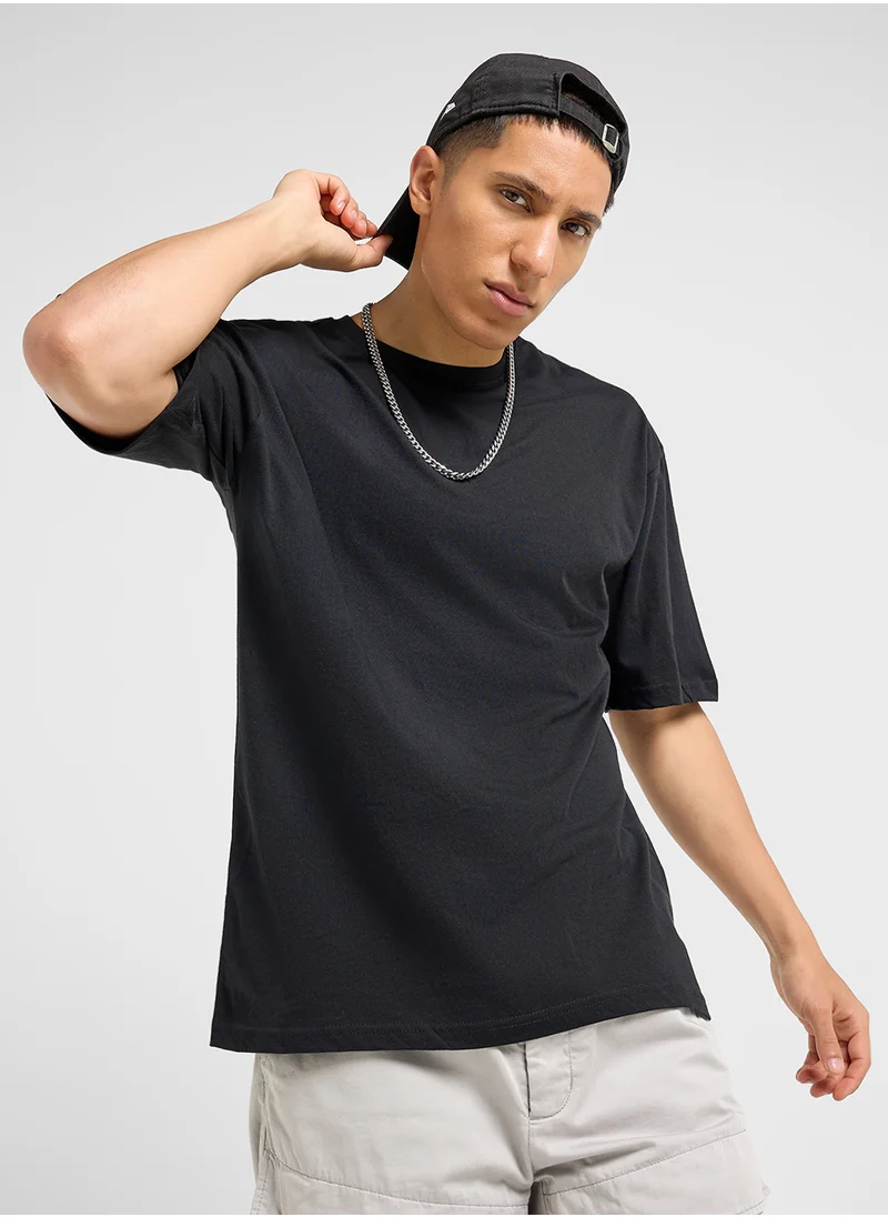 سفنتي فايف Oversized Crew Neck T-Shirt