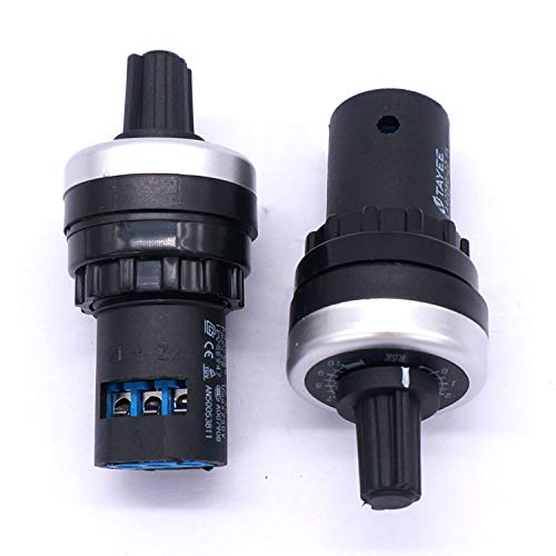 Taiss/ 1Pcs LA42DWQ-22 22mm 5k ohm Governor Rotary Potentiometer Inverter Converter Resistance Variable Frequency Converter Speed Drive Potentiometer b5k ohm - Image 5