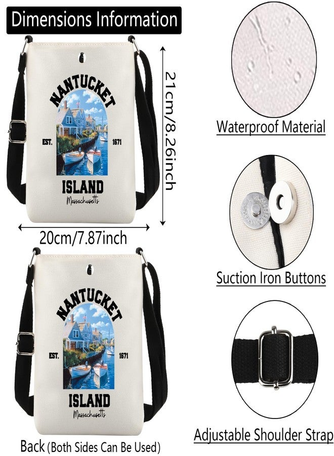 WCGXKO Nantucket Souvenirs Nantucket Massachusetts Gift Nantucket Travel Gift Nantucket Crossbody Bag (NANTUCKET XK) - Image 2
