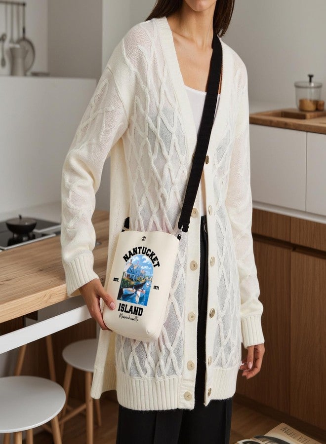 WCGXKO Nantucket Souvenirs Nantucket Massachusetts Gift Nantucket Travel Gift Nantucket Crossbody Bag (NANTUCKET XK) - Image 4