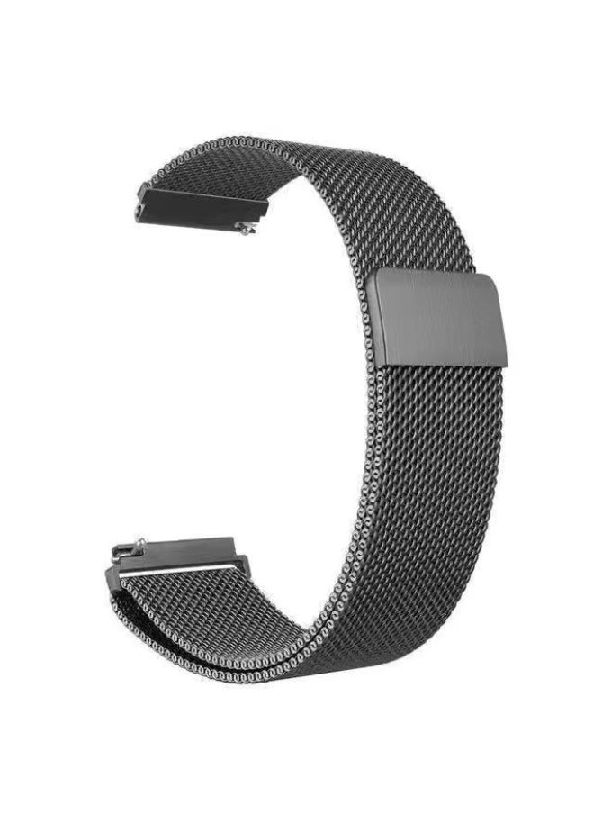 Generic - For HuaweiWatch4/GT3Pro Magnetic Watch Strap GT2 Breathable Metal Milanese Replacement Wristband-Color:Milan Magnetic-gray-[22mm Interface]-For HuaweiGt (sports/fashion/vitality Edition) - Image 1
