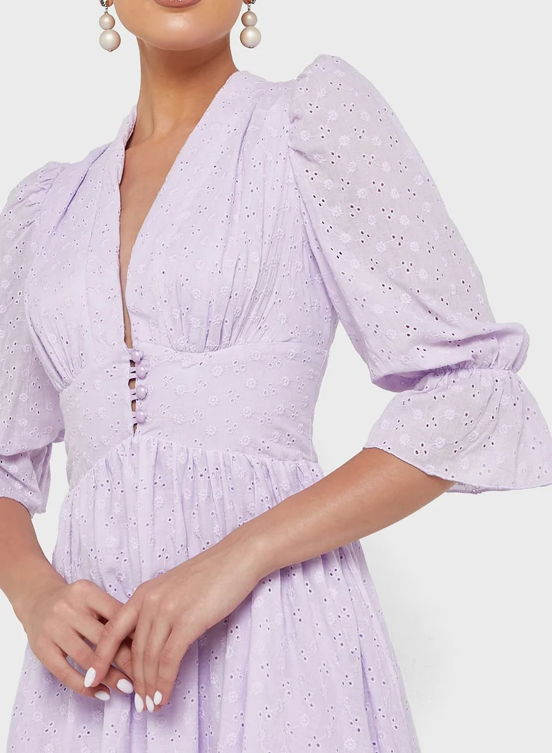 Khizana Puff Sleeve Dress