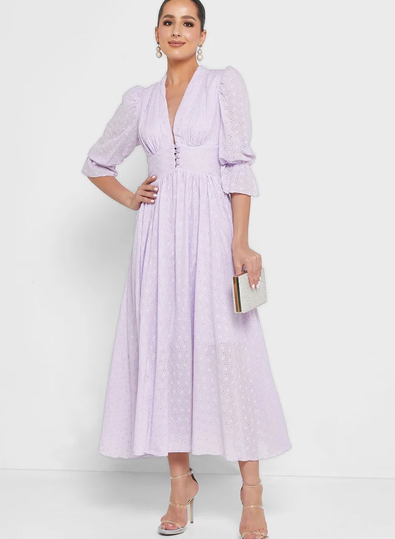 Khizana Puff Sleeve Dress