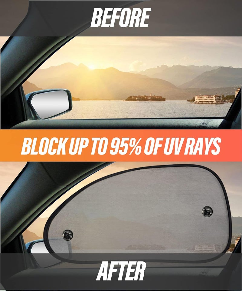 Reswish ESEWALAS 2 Pack Universal Car Window Shade for Baby,Car Window Sun Shade Car Sun Shades Cling Sunshades,Car Window Covers,Sun,Glare and UV Rays Protection,Car Shades for Side Windows - Image 5
