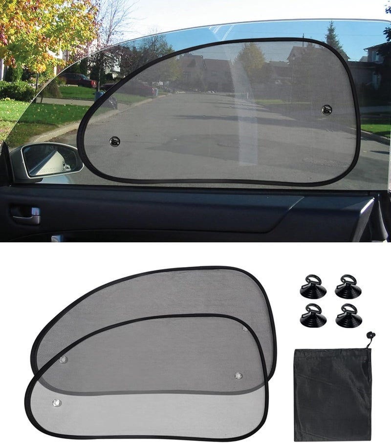 Reswish ESEWALAS 2 Pack Universal Car Window Shade for Baby,Car Window Sun Shade Car Sun Shades Cling Sunshades,Car Window Covers,Sun,Glare and UV Rays Protection,Car Shades for Side Windows - Image 1