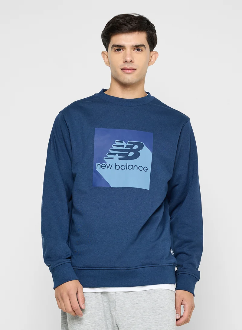 نيو بالانس Boxed Stack Sweatshirt