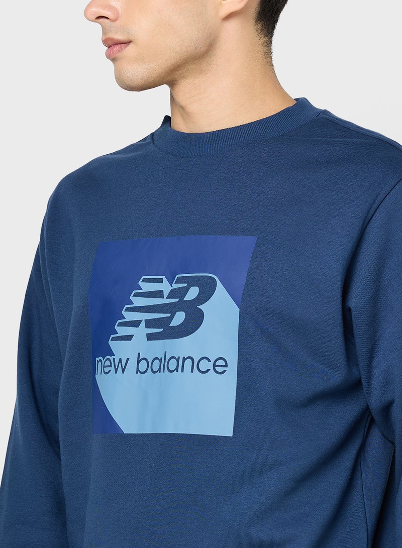 New Balance Boxed Stack Sweatshirt - Image 3