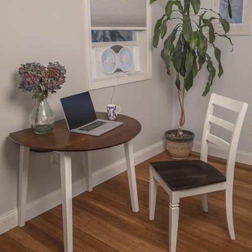 EZ-CHILL 9” Window Fan with Remote Control, 3 Speed Dual Fans with Auto-Locking Expanders, 3 Modes (Cool, Circulate, Exhaust), Fabric Cover, White - Image 5