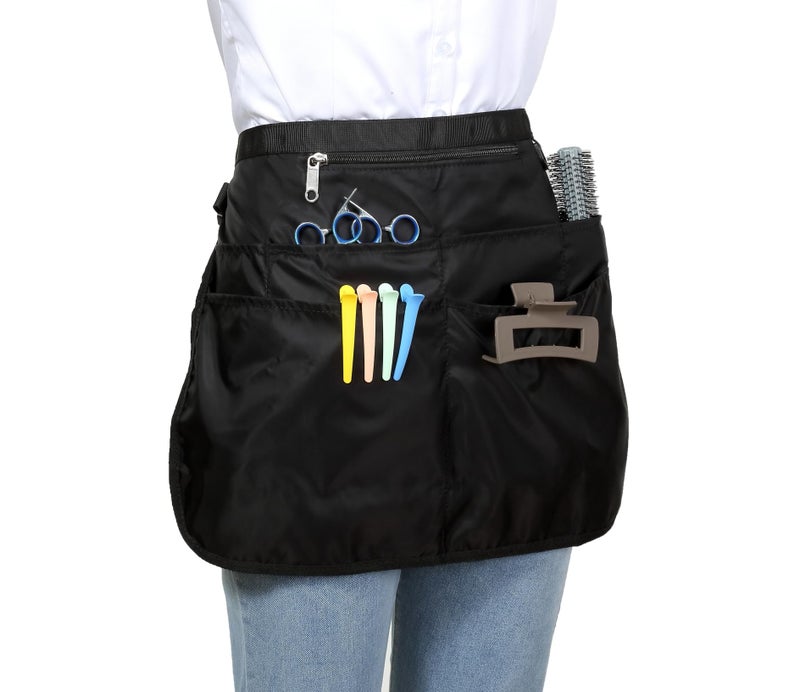 Bafelia Barber Apron with 7 Pockets, Waterproof and Bleach-proof Hair Stylist Apron for Men Women, Hairdresser Apron for Salon, Cosmetology, Barber - Image 2