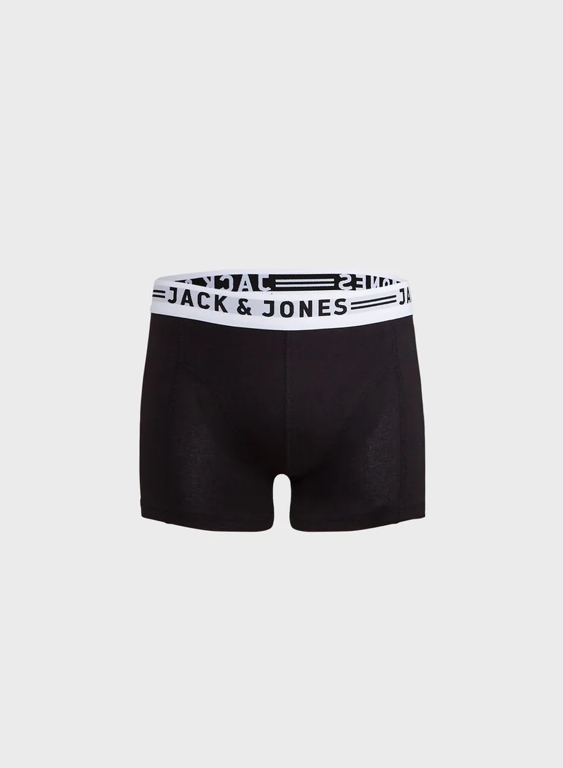JACK & JONES Pack Of 3 Sense Trunks