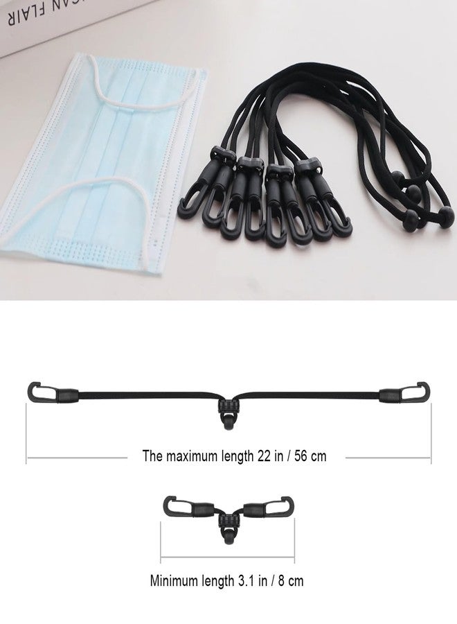 HX AURIZE Face Mask Extender Holders to Protect Ears Adjustable Black 4 Pcs - Image 4