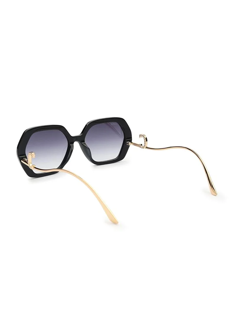 كيوبل Rectangular oversized Sunglasses