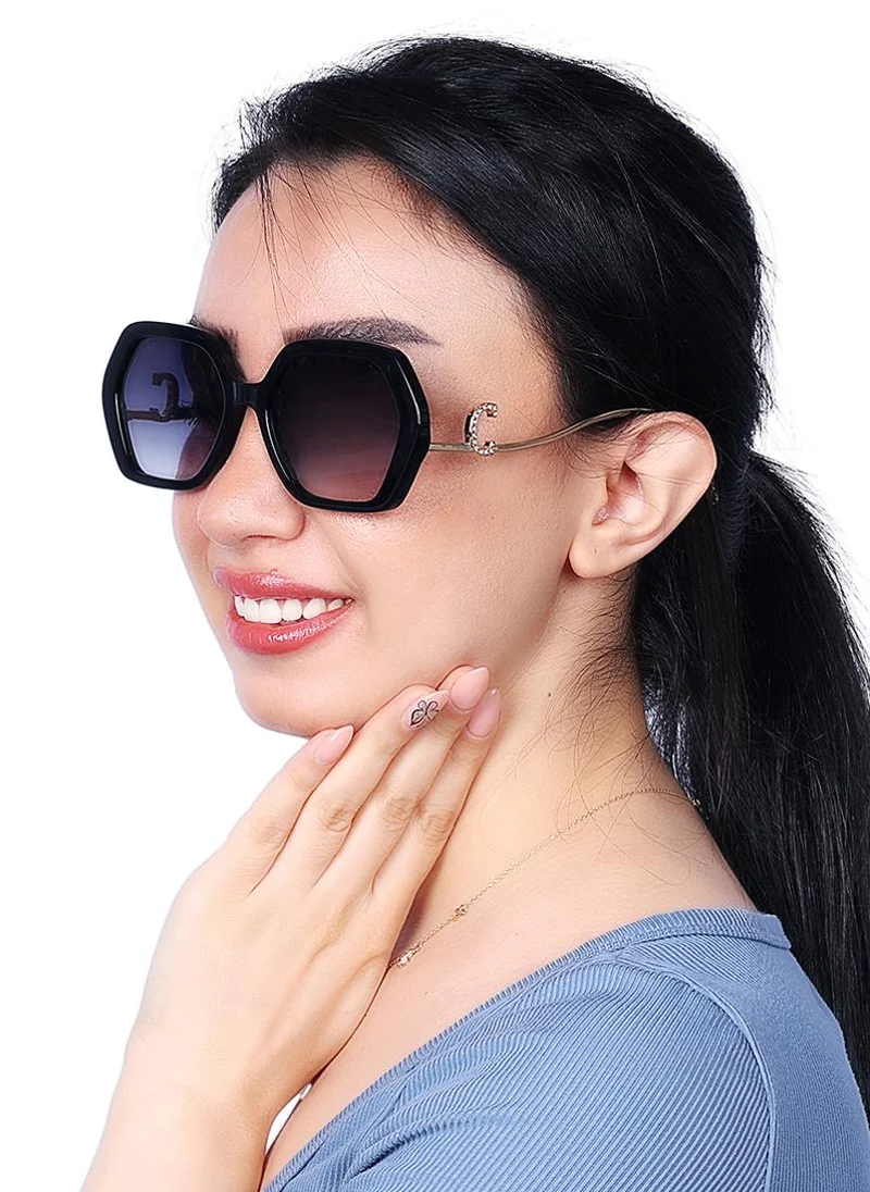 كيوبل Rectangular oversized Sunglasses