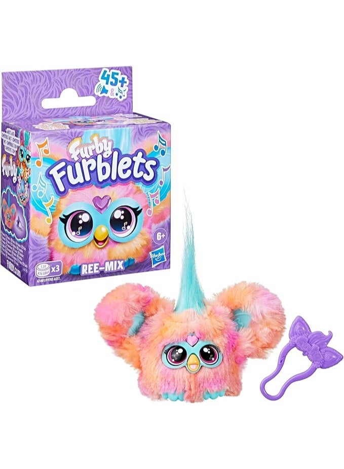 فربي لعبة فوربليتس ري ميكس ميني فريند، ٤٥+ صوتًا وموسيقى، تتحدث فقط، فوربيش، ألعاب إلكترونية محشوة للأطفال من سن ٦ سنوات فما فوق، لون مرجاني - Image 1