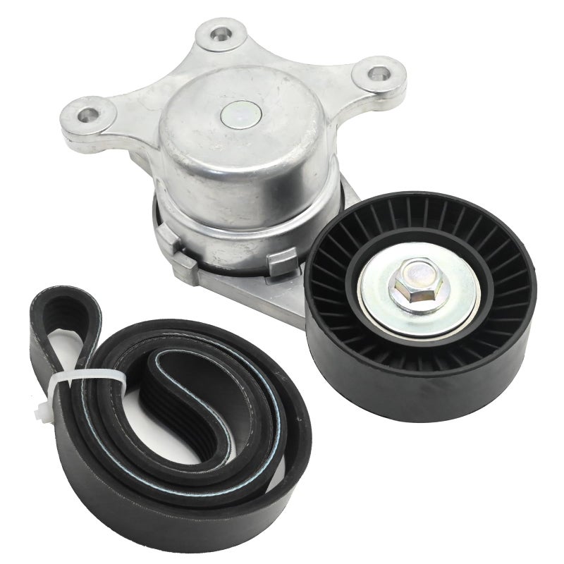 Saihisday BT4Z6B209B Drive Belt Tensioner Kit Replacement for Ford Explorer 35L V6 2011 2012 2013 2014 2015 2016 2017 2018 2019 Replacement for Ford Edge 37L V6 2011 2012 2013 2014 Replace 6PK1140