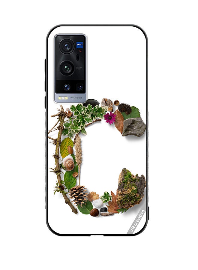 VR CREATIVE Protective Case Cover For Vivo X60 Pro Plus Alphabet C Design Multicolour - Image 1