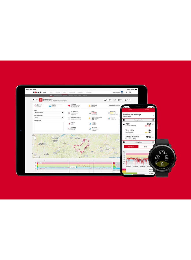 بولار ساعة جريت X متينة للاستخدام في الأماكن الخارجية مزودة بنظام تحديد المواقع GPS أبيض - Image 4