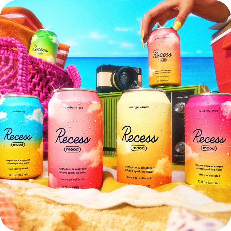 Recess Mood Magnesium Supplement Drink Calming Beverage, 12 Ounce (Variety Pack, 12 Pack) *Greatest Hits Sampler* - Image 2