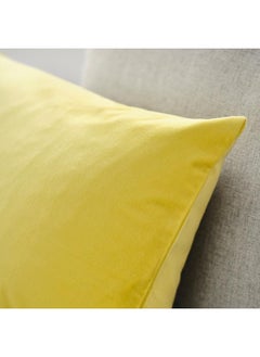زبون غطاء وسادة، أصفر فاتح، 50×50 سم  - Image 3
