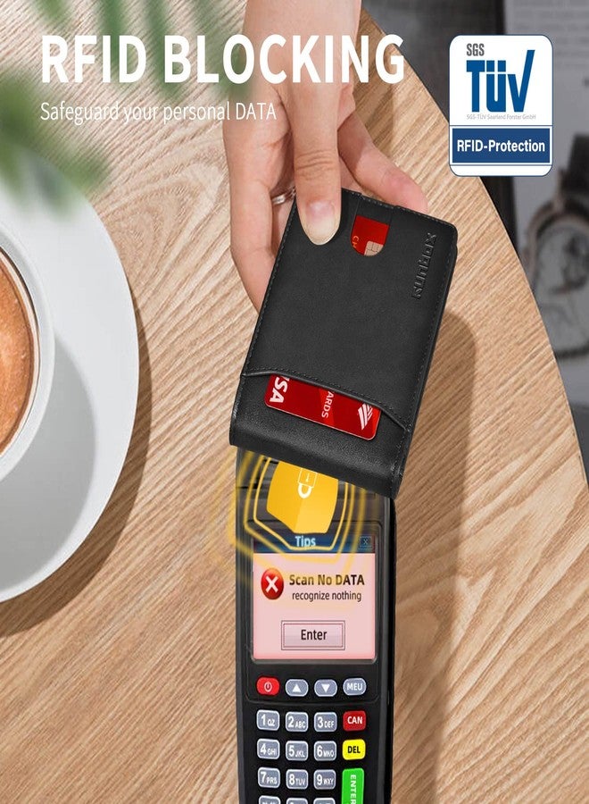 RUNBOX Novelty Wallet for Men Slim 11 Credit Card Holder Slots Leather RFID Blocking Small Thin Men's Wallet Bifold Minimalist Front Pocket Large Capacity Gift Box - Image 5