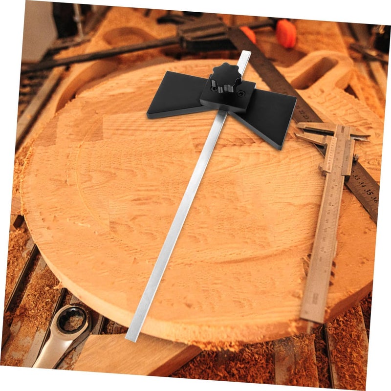 Center Finder Scriber Woodworking Marking Gauge Precise Center Positioning Tool Carpenter Ruler for Woodworking Layout and Measurement - Image 4