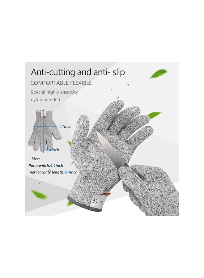 S-TOP Oyster Knife, Shucking Knife Not Easy To Break And Bend, More Secure With Gloves (2 1 Glove L), Best Set - Image 2