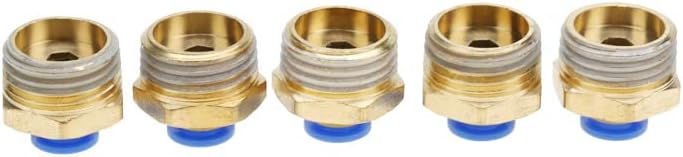 موصلات هوائية سريعة 6 مم ملحقات هواء معدنية عالية الضغط مجموعة 20 قطعة مقاس PC6 4 5 قطع - Image 3