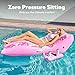 SLOOSH Inflatable Pool Floats Adult Extreme Comfort Pool Lounge Chair with Detachable Cup Holder Heavy Duty Lounger Floating Recliner Blow Up Floaties Water Floaty Lake Beach Tanning Float Pink - Image 4